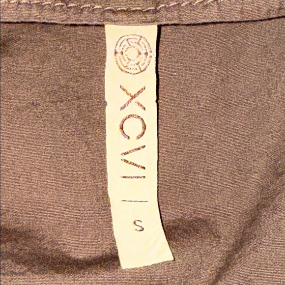 XCVI Mocha Brown Cropped Cotton Jumpsuit SZ Small - Picture 10 of 11